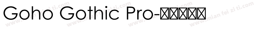 Goho Gothic Pro字体转换